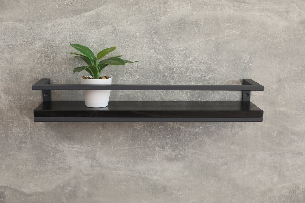 Minimalist-wooden-and-black-metal-shelf-modern-home-storage