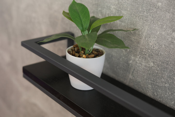 Minimalist-wooden-and-black-metal-shelf-modern-home-storage