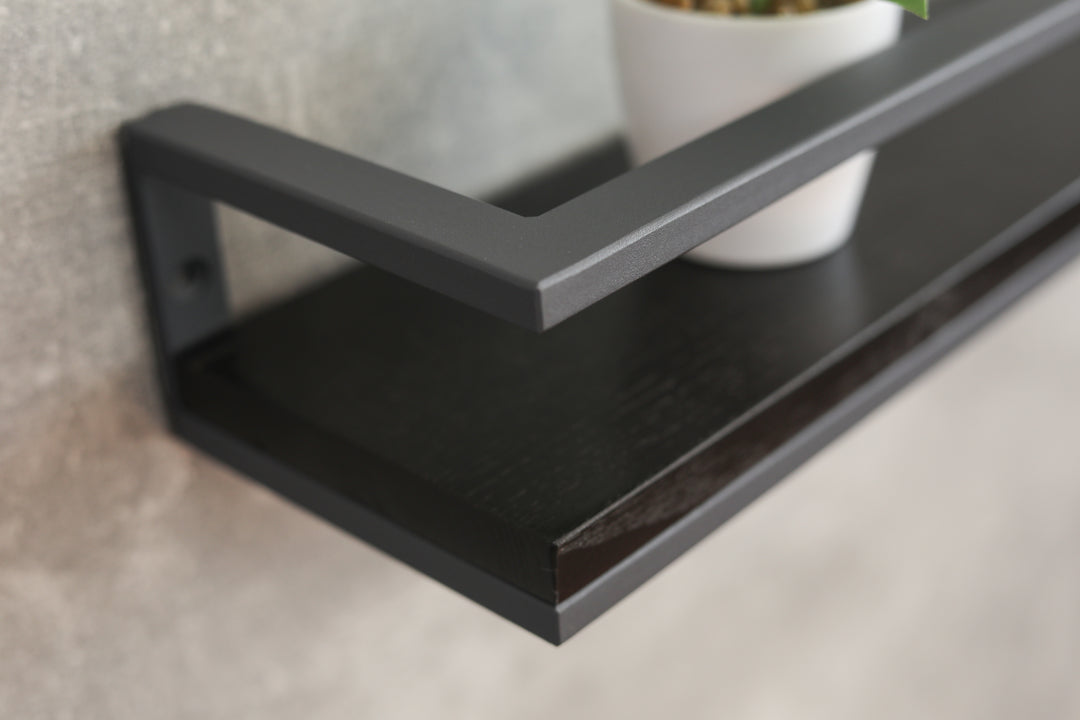 Minimalist-wooden-and-black-metal-shelf-modern-home-storage