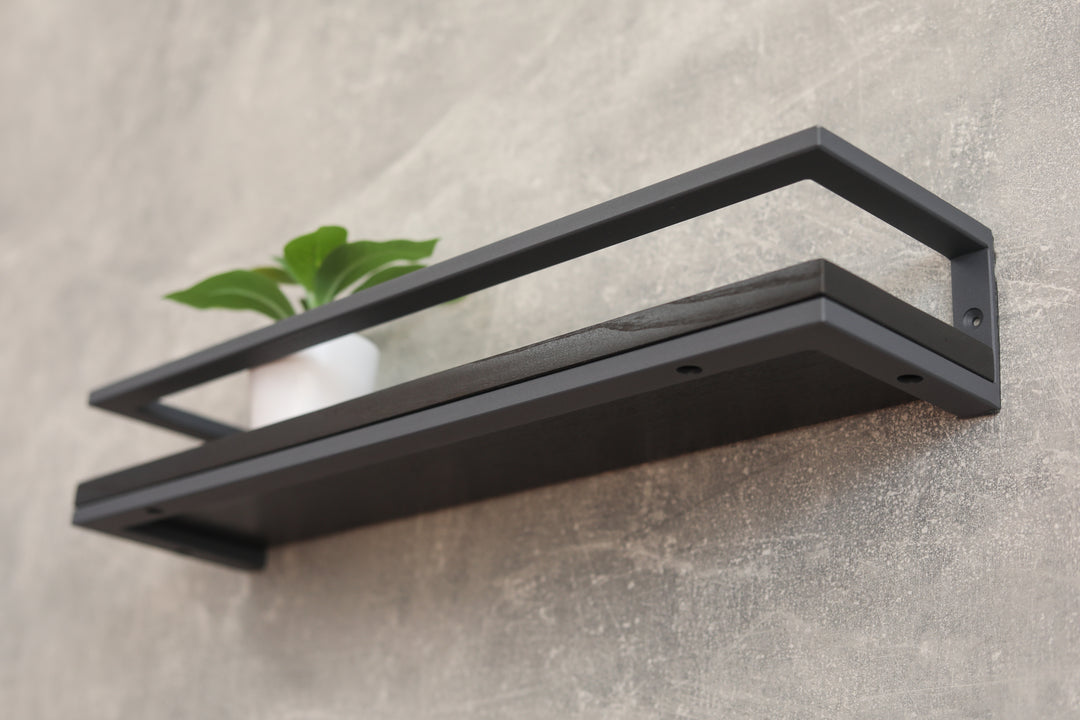 Minimalist-wooden-and-black-metal-shelf-modern-home-storage