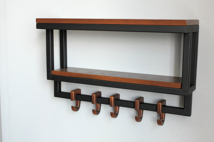 Stylish-shelf-coat-hanger-with-wooden-hooks-perfect-for-your-hallway