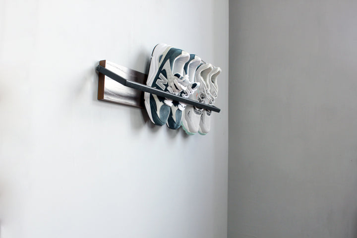 metal wooden shoe rack