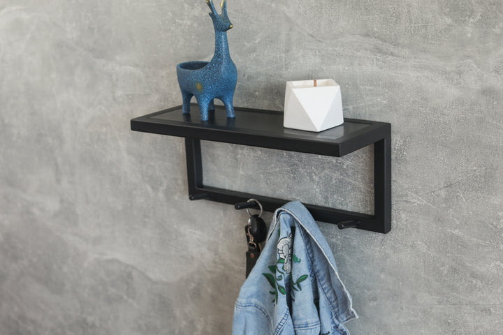 Rustic-style-entryway-coat-rack-with-storage-shelf-and-durable-metal-hooks
