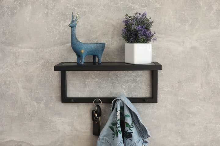 Rustic-style-entryway-coat-rack-with-storage-shelf-and-durable-metal-hooks