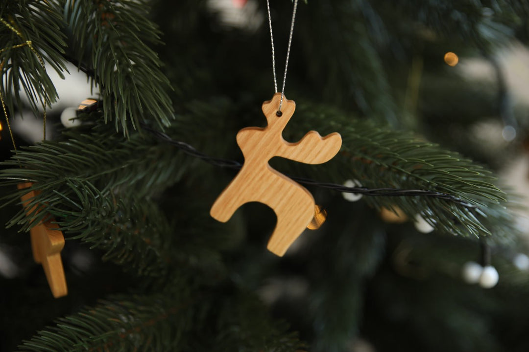 Eco-Friendly Wooden Christmas Decorations – Ornament Set