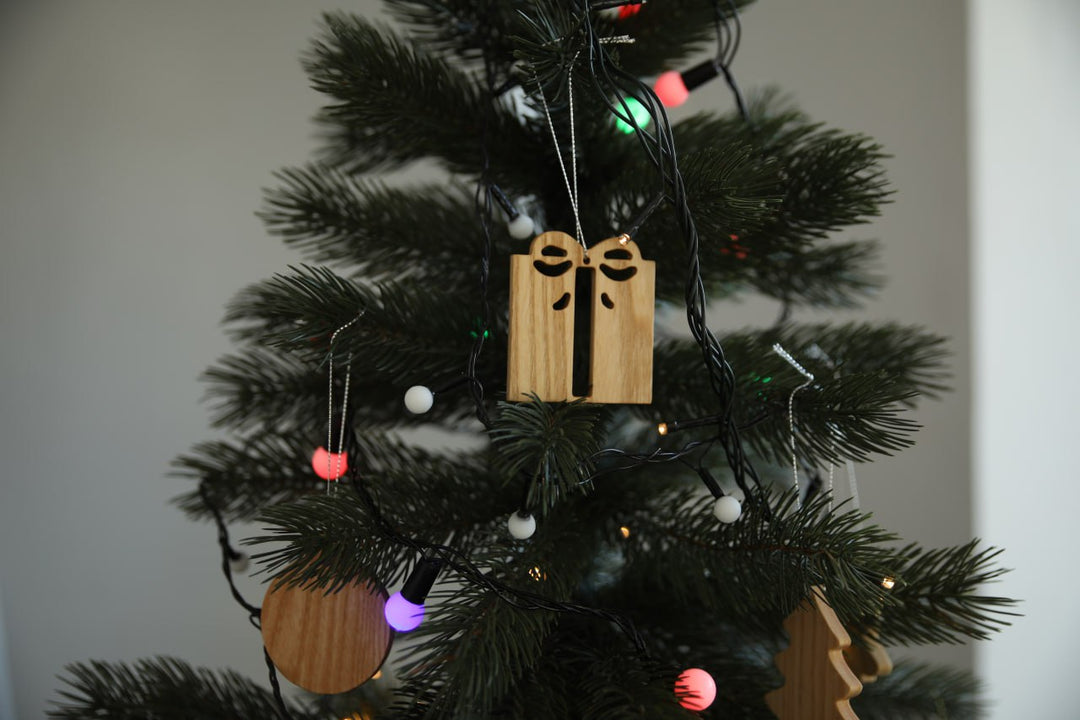 Eco-Friendly Wooden Christmas Decorations – Ornament Set