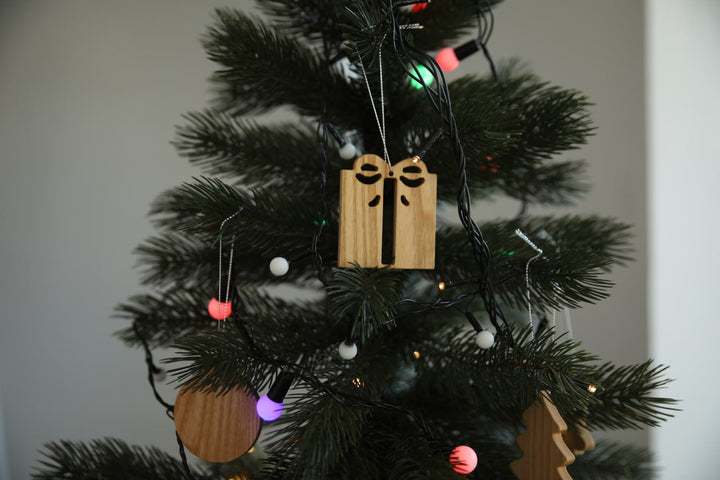 Eco-Friendly Wooden Christmas Decorations – Ornament Set