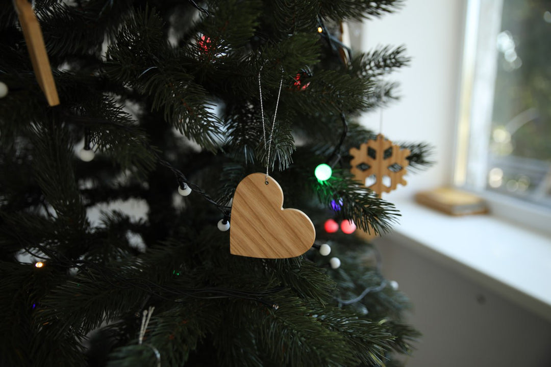 Eco-Friendly Wooden Christmas Decorations – Ornament Set