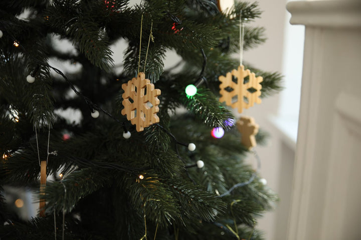 Eco-Friendly Wooden Christmas Decorations – Ornament Set
