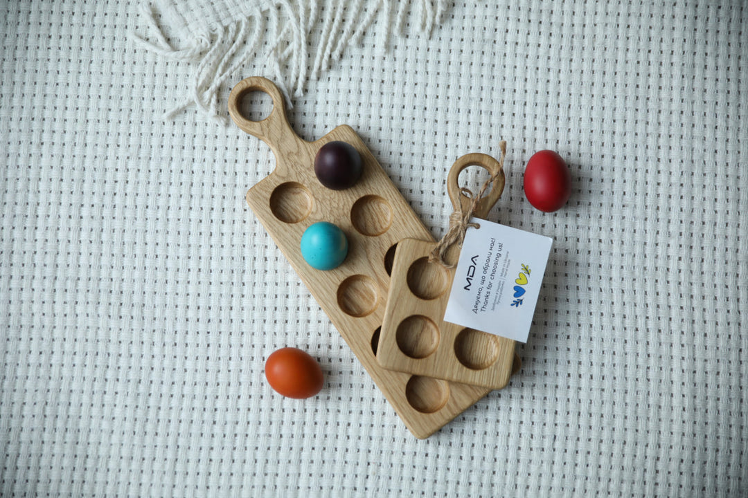 Wooden Easter Egg Holder – Festive Table Display